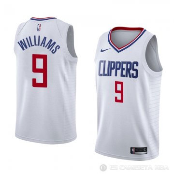 Camiseta C.j. Williams #9 Los Angeles Clippers Association 2018 Blanco