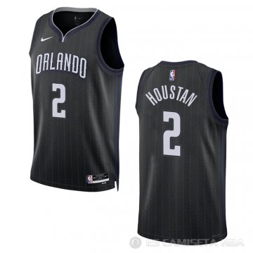 Camiseta Caleb Houstan #2 Orlando Magic Ciudad 2022-23 Negro