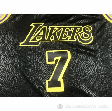 Camiseta Carmelo Anthony NO 7 Los Angeles Lakers Ciudad Negro