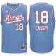 Camiseta Casspi #18 Sacramento Kings Retro Azul 1985/1986