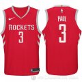 Camiseta Chris Paul #3 Houston Rockets 2017-18 Rojo