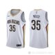 Camiseta Christian Wood #35 New Orleans Pelicans Association Blanco