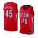 Camiseta Dairis Bertans #45 New Orleans Pelicans Statement 2018 Rojo