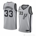 Camiseta Dante Cunningham #33 San Antonio Spurs Statement 2018 Gris