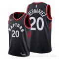 Camiseta Dewan Hernandez #20 Toronto Raptors Statement Negro