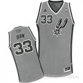 Camiseta Diaw #33 San Antonio Spurs Gris