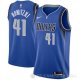 Camiseta Dirk Nowitzki #41 Dallas Mavericks 2017-18 Azul