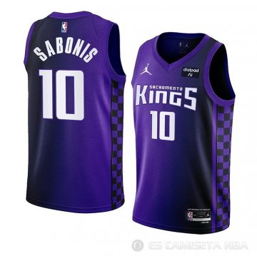 Camiseta Domantas Sabonis #10 Sacramento Kings Statement 2023-24 Violeta