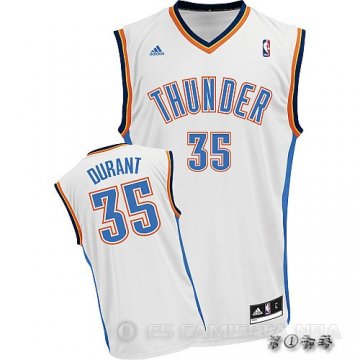 Camiseta Durant #35 Oklahoma City Thunder Blanco