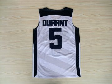 Camiseta Durant #5 USA 2012 Blanco