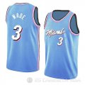 Camiseta Dwyane Wade #3 Miami Heat Earned 2018-19 Azul