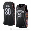 Camiseta Dzanan Musa #30 Brooklyn Nets Ciudad 2019 Negro