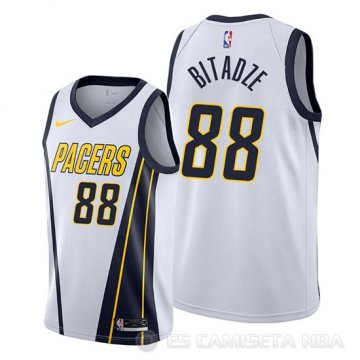 Camiseta Goga Bitadze #88 Indiana Pacers Earned Blanco