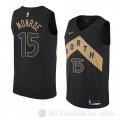 Camiseta Greg Monroe #15 Toronto Raptors Ciudad 2018 Negro