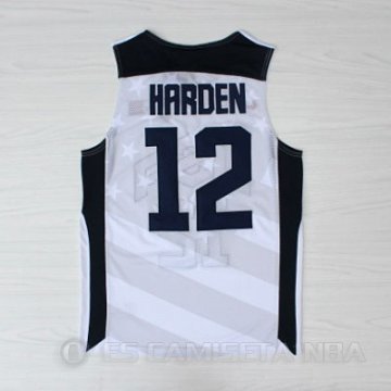 Camiseta Harden #12 USA 2012 Blanco