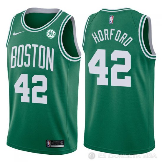 Camiseta Horford #42 Boston Celtics Autentico 2017-18 Verde - Haga un click en la imagen para cerrar