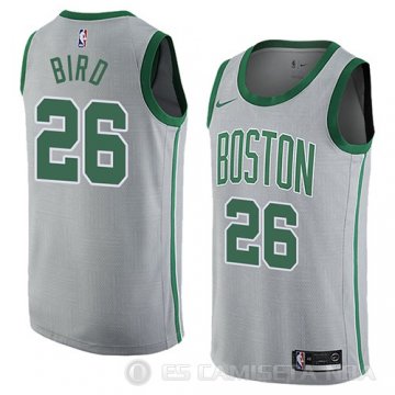 Camiseta Jabari Bird #26 Boston Celtics Ciudad 2018 Gris