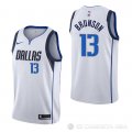 Camiseta Jalen Brunson #13 Dallas Mavericks Association Blanco