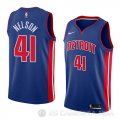 Camiseta Jameer Nelson #41 Detroit Pistons Icon 2018 Azul