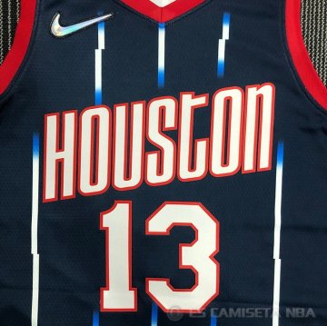 Camiseta James Harden #13 Houston Rockets Ciudad 2021-22 Azul