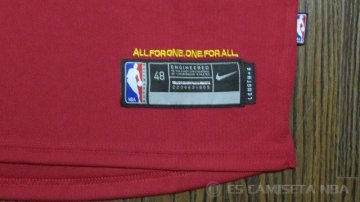 Camiseta James #23 Cleveland Cavaliers Autentico Nino 2017-18 Rojo