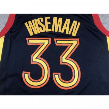 Camiseta James Wiseman NO 33 Golden State Warriors Ciudad 2020-21 Azul