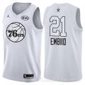 Camiseta Joel Embiid #21 All Star 2018 76ers Blanco