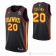 Camiseta John Collins NO 20 Atlanta Hawks Statement 2020-21 Negro