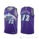 Camiseta John Stockton #12 Utah Jazz Classic Edition 2019-20 Violeta