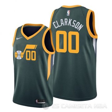 Camiseta Jordan Clarkson #0 Utah Jazz Earned Edition Verde