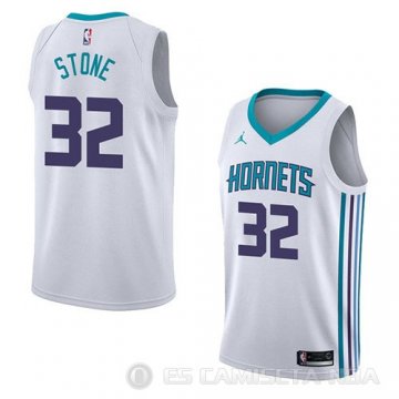 Camiseta Julyan Stone #32 Charlotte Hornets Association 2018 Blanco