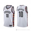 Camiseta Justin Anderson #10 Brooklyn Nets Ciudad Blanco