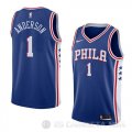 Camiseta Justin Anderson #1 Philadelphia 76ers Icon 2018 Azul