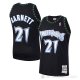 Camiseta Kevin Garnett #21 Minnesota Timberwolves Nino Hardwood Classics Throwback 1997-98 Negro