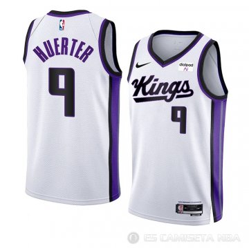 Camiseta Kevin Huerter #9 Sacramento Kings Association 2023-24 Blanco