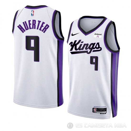 Camiseta Kevin Huerter #9 Sacramento Kings Association 2023-24 Blanco - Haga un click en la imagen para cerrar