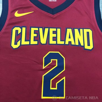 Camiseta Kyrie Irving NO 2 Cleveland Cavaliers Icon 2018 Rojo