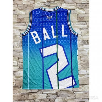 Camiseta LaMelo Ball #2 Charlotte Hornets Mitchell & Ness Big Face Verde