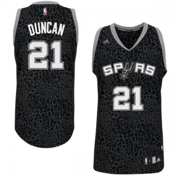 Camiseta Duncan #21 Leopard Light Loco Negro