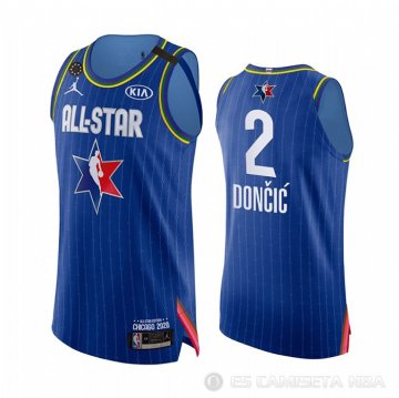 Camiseta Luka Doncic #2 All Star 2020 Dallas Mavericks Autentico Azul