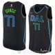 Camiseta Luka Doncic #77 Dallas Mavericks Ciudad 2017-18 Negro