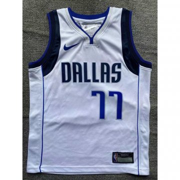 Camiseta Luka Doncic #77 Dallas Mavericks Nino Association Blanco
