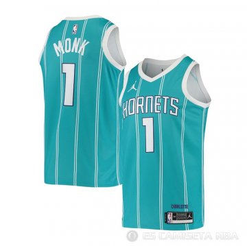 Camiseta Malik Monk NO 1 Charlotte Hornets Icon 2020-21 Verde