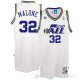 Camiseta Malone #32 Utah Jazz Retro Blanco