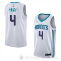 Camiseta Marcus Paige #4 Charlotte Hornets Association 2018 Blanco