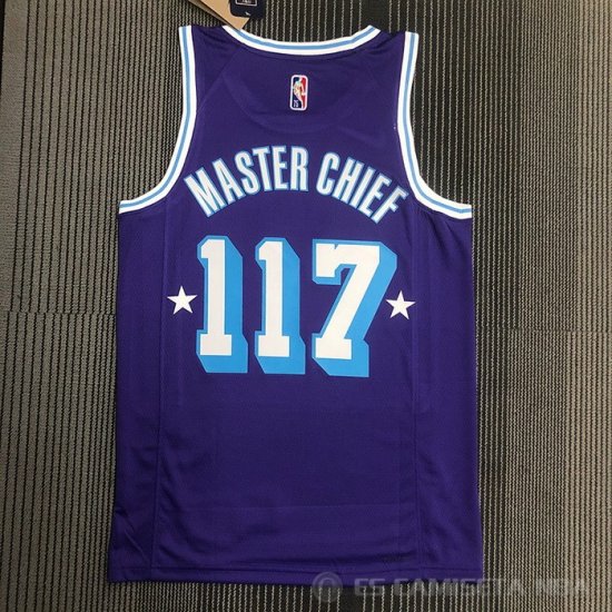 Camiseta Master Chief NO 117 Los Angeles Lakers x X-BOX Violeta - Haga un click en la imagen para cerrar