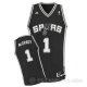 Camiseta McGrady #1 San Antonio Spurs Negro