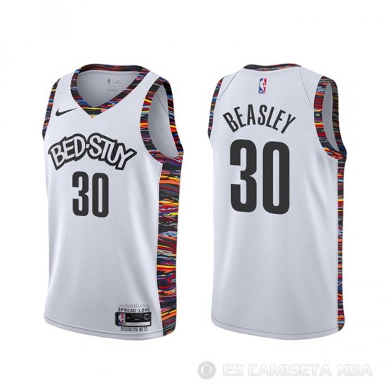 Camiseta Michael Beasley #30 Brooklyn Nets Ciudad 2020 Blanco - Haga un click en la imagen para cerrar