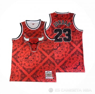 Camiseta Michael Jordan #23 Chicago Bulls Mitchell & Ness 1996-97 Rojo2