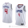 Camiseta Milos Teodosic #4 Los Angeles Clippers Association 2018 Blanco